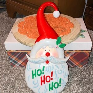 JSNY Santa Claus Holiday Wall Or Door Decor Vintage